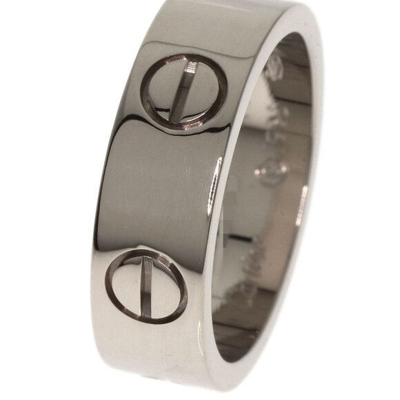 CARTIER Love Ring #49 K18 White Gold US Size 4.75 - Picture 6 of 7